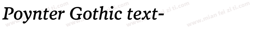 Poynter Gothic text字体转换